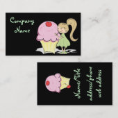 Cute Cupcake-Visitekaartjes Visitekaartje (Voorkant / Achterkant)
