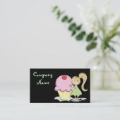Cute Cupcake-Visitekaartjes Visitekaartje (Staand voorkant)