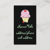 Cute Cupcake-Visitekaartjes Visitekaartje (Achterkant)