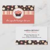 Cute Cupcake-Visitekaartjes Visitekaartje (Voorkant / Achterkant)