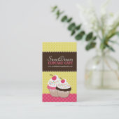 Cute Cupcake-Visitekaartjes Visitekaartje (Staand voorkant)