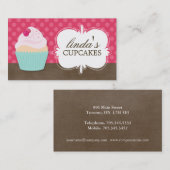 Cute Cupcake-Visitekaartjes Visitekaartje (Voorkant / Achterkant)
