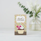 Cute Cupcake-Visitekaartjes Visitekaartje (Staand voorkant)