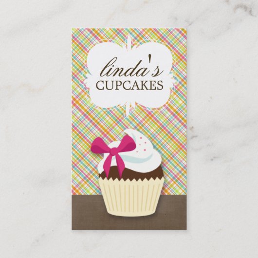 Cute Cupcake-Visitekaartjes Visitekaartje (Voorkant)