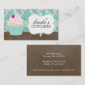 Cute Cupcake-Visitekaartjes Visitekaartje (Voorkant / Achterkant)