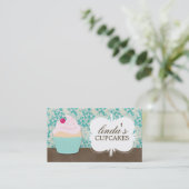 Cute Cupcake-Visitekaartjes Visitekaartje (Staand voorkant)