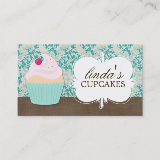 Cute Cupcake-Visitekaartjes Visitekaartje (Voorkant)