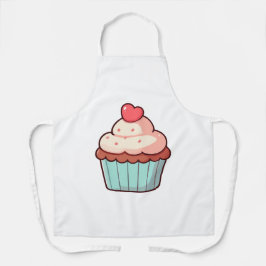 Cute Cupcake with Heart Topper Schort