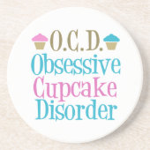 Cute Cupcake Zandsteen Onderzetter (Voorkant)