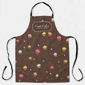 Cute Cupcakes Bakery Pattern Brown Schort (Voorkant)