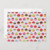Cute Cupcakes Briefkaart (Voorkant / Achterkant)