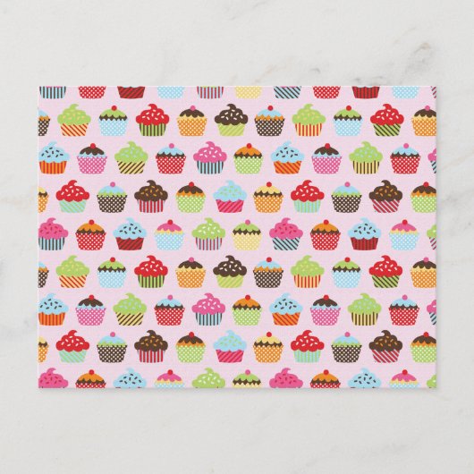 Cute Cupcakes Briefkaart (Voorkant)