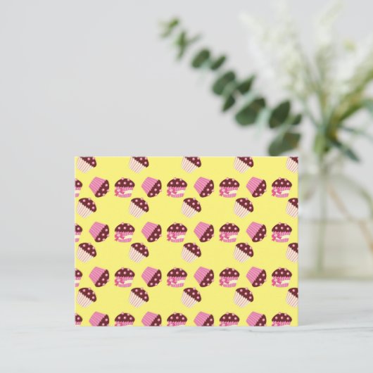 Cute Cupcakes Briefkaart (Staand voorkant)