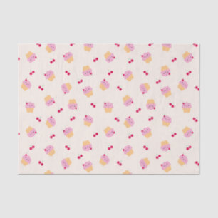 Cute Cupcakes & Cherries Tissuepapier