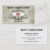 Cute Cupcakes: Confecties Fancy desserts Pastries Visitekaartje (Voorkant / Achterkant)