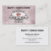 Cute Cupcakes: Confecties Fancy desserts Pastries Visitekaartje (Voorkant / Achterkant)