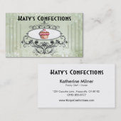 Cute Cupcakes: Confecties Fancy desserts Pastries Visitekaartje (Voorkant / Achterkant)