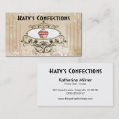 Cute Cupcakes: Confecties Fancy desserts Pastries Visitekaartje (Voorkant / Achterkant)