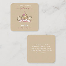 Cute Cupcakes Cream Bakkerij Social Media Beige Ch