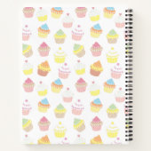 Cute Cupcakes Custom Baby Photo Journal Notitieboek (Achterkant)