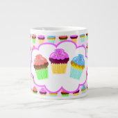 Cute Cupcakes Deluxe Pattern Grote Koffiekop (Voorkant)