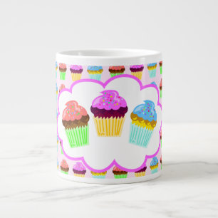 Cute Cupcakes Deluxe Pattern Grote Koffiekop