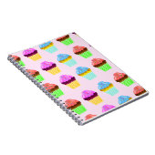 Cute Cupcakes Deluxe Pattern Notitieboek (Rechterzijde)