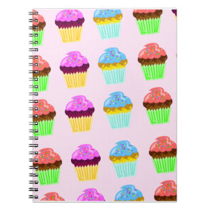 Cute Cupcakes Deluxe Pattern Notitieboek