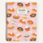 Cute cupcakes, donuts en pies recept notitieboek (Voorkant)