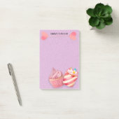 Cute Cupcakes en Lollipops op Paars om een lijst t Post-it® Notes (Kantoor)