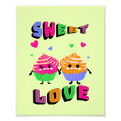 Cute cupcakes foto afdruk (Voorkant)