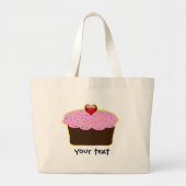 Cute Cupcakes Grote Tote Bag (Voorkant)