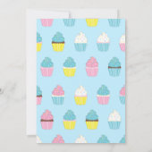 Cute Cupcakes Kinder 1e verjaardag Kaart (Achterkant)