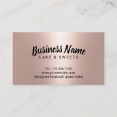 Cute Cupcakes Pastry Roos Gold Loyalty (Achterkant)