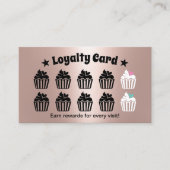 Cute Cupcakes Pastry Roos Gold Loyalty (Voorkant)