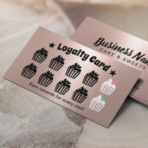 Cute Cupcakes Pastry Roos Gold Loyalty