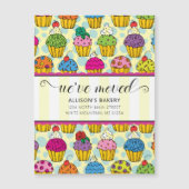 Cute Cupcakes Pattern Bakery Moving (Voorkant)
