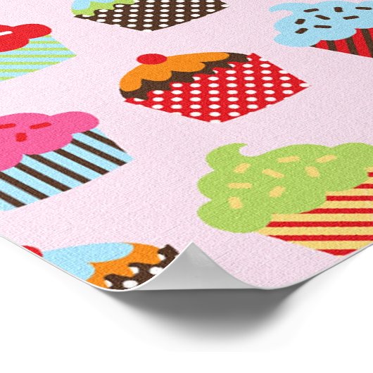 Cute Cupcakes Poster (Hoek)