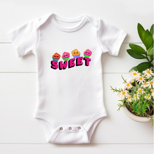 Cute cupcakes romper