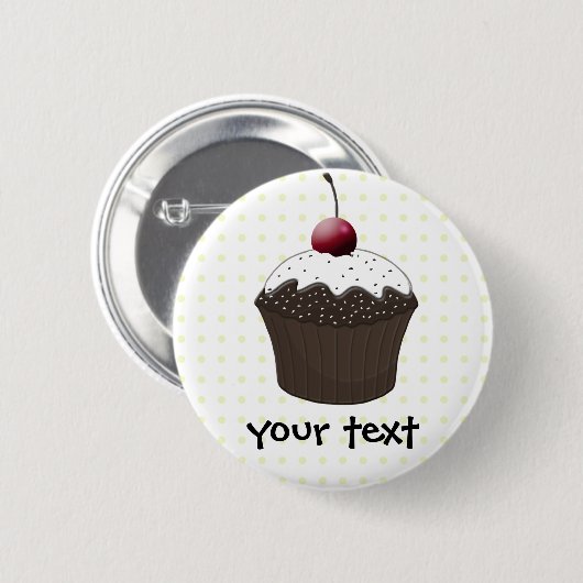 Cute Cupcakes Ronde Button 5,7 Cm (Voorkant /achterkant)