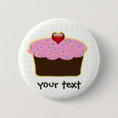 Cute Cupcakes Ronde Button 5,7 Cm (Voorkant)