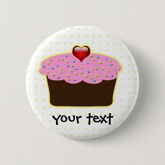 Cute Cupcakes Ronde Button 5,7 Cm (Voorkant)
