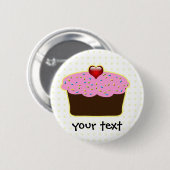 Cute Cupcakes Ronde Button 5,7 Cm (Voorkant /achterkant)