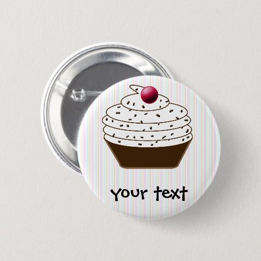 Cute Cupcakes Ronde Button 5,7 Cm (Voorkant /achterkant)