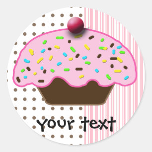 Cute Cupcakes Ronde Sticker