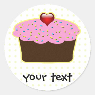 Cute Cupcakes Ronde Sticker