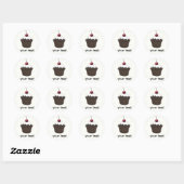 Cute Cupcakes Ronde Sticker (Vel)