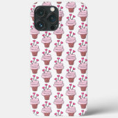 Cute Cupcakes roze en wit Case-Mate iPhone Case (Achterkant)