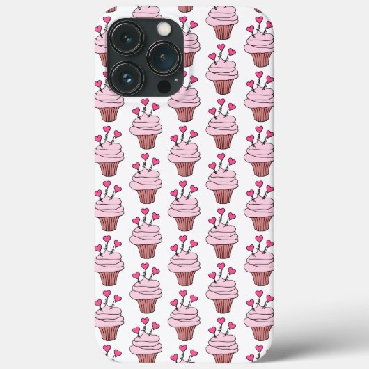 Cute Cupcakes roze en wit Case-Mate iPhone Case (Achterkant)