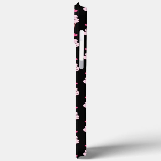 Cute Cupcakes roze en zwart Case-Mate iPhone Case (Achterkant / Links)